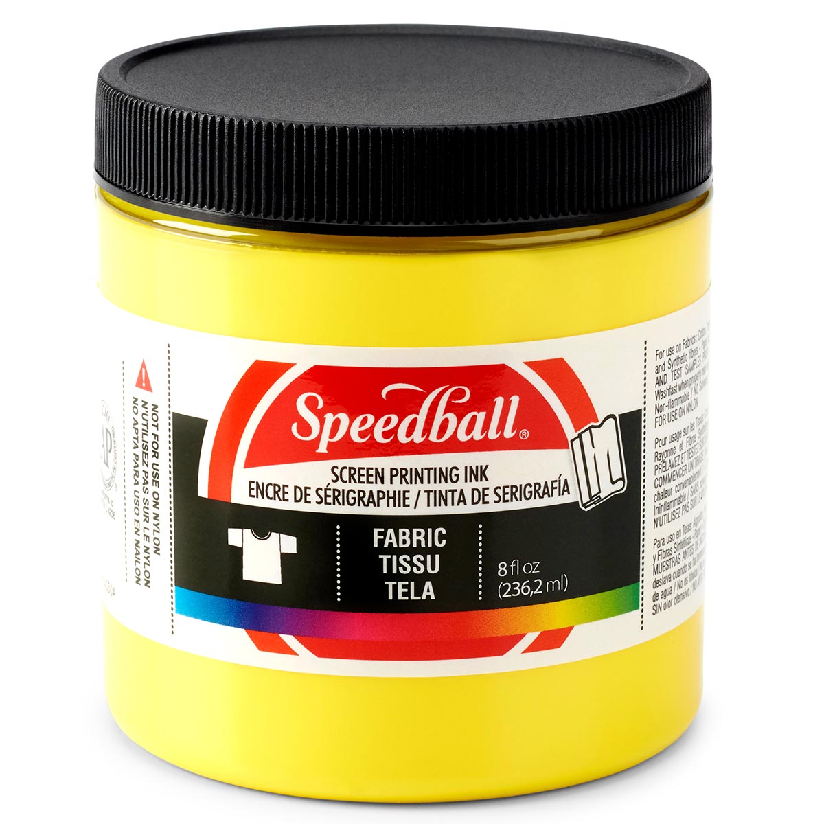 Speedball - Encre de sérigraphie pour tissu 236 ml (8oz) - Jaune