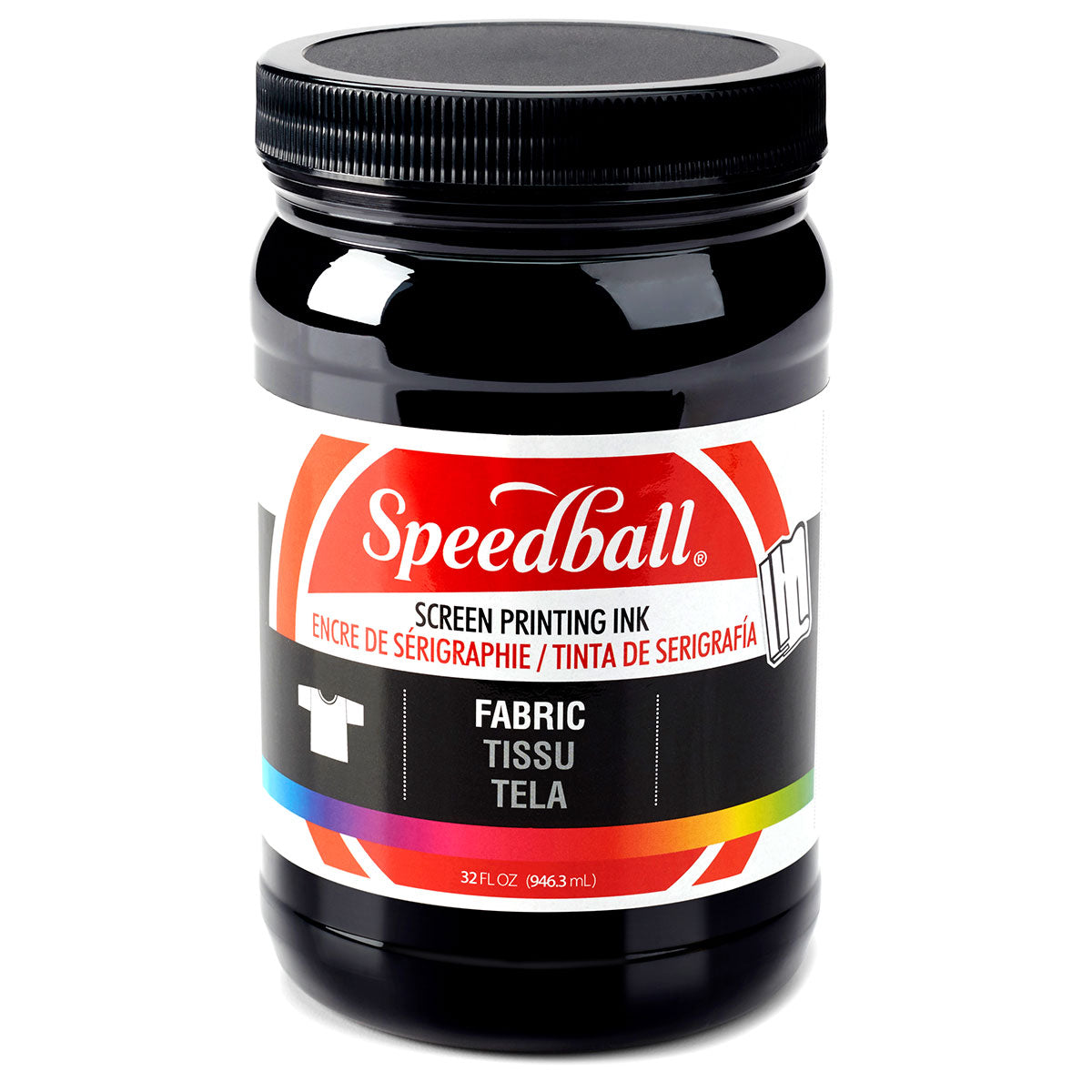 Speedball-Encre de sérigraphie textile 946ml (32oz) -Noir