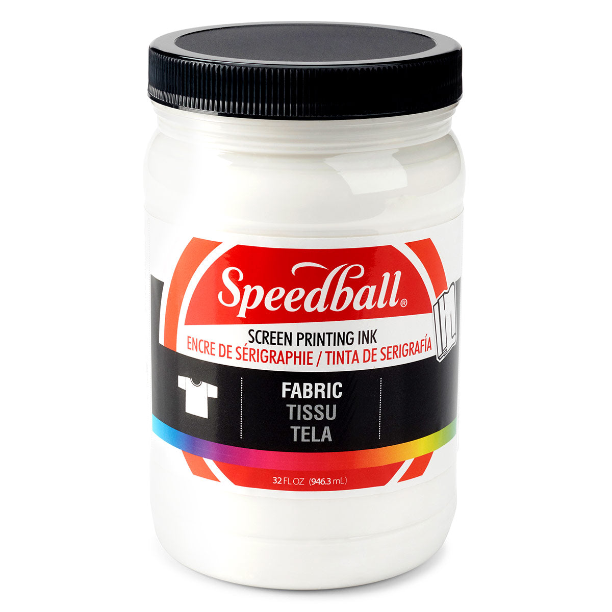 Speedball-Inchiostro per stampa su schermo in tessuto 946ml (32oz) -Bianco