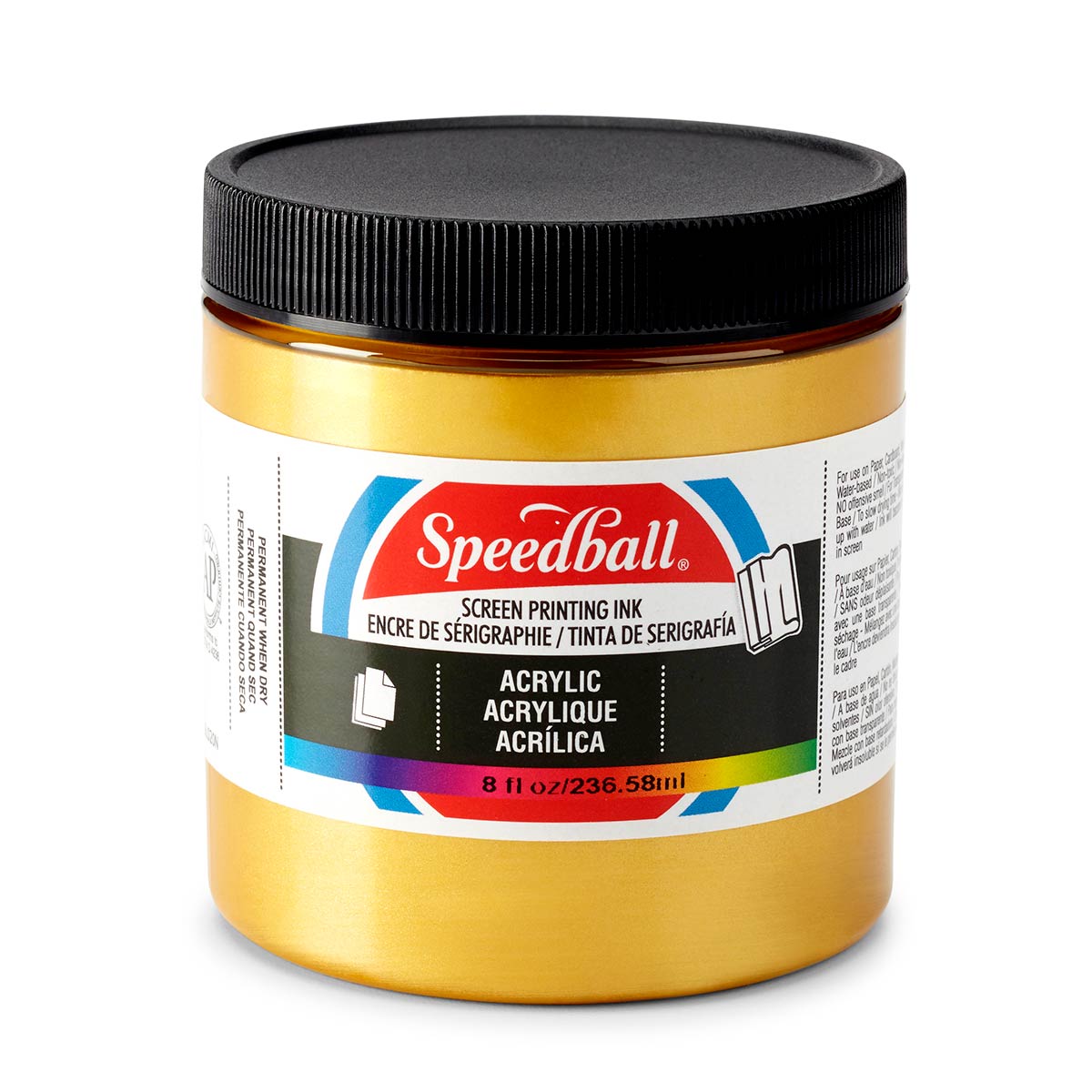 Speedball - Acrylic Screen Printing Ink 236ml (8oz) - Gold