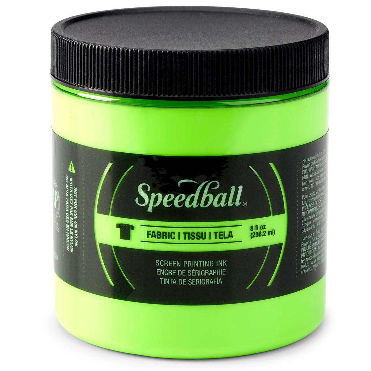 Speedball - Fabric Screen Printing Ink 236ml (8oz) - Fluorescent Lime Green