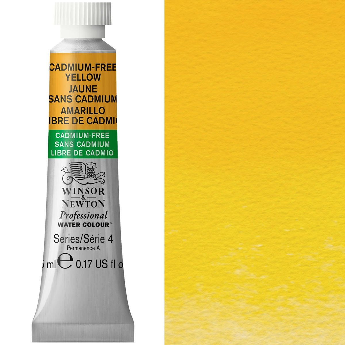 Winsor and Newton - Professional Artists' Watercolour - 5ml - Cadmium FREE Yellow