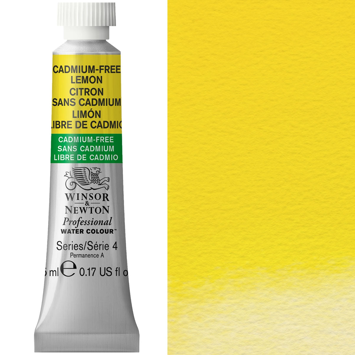 Winsor and Newton - Professional Artists' Watercolour - 5ml - Cadmium FREE Lemon