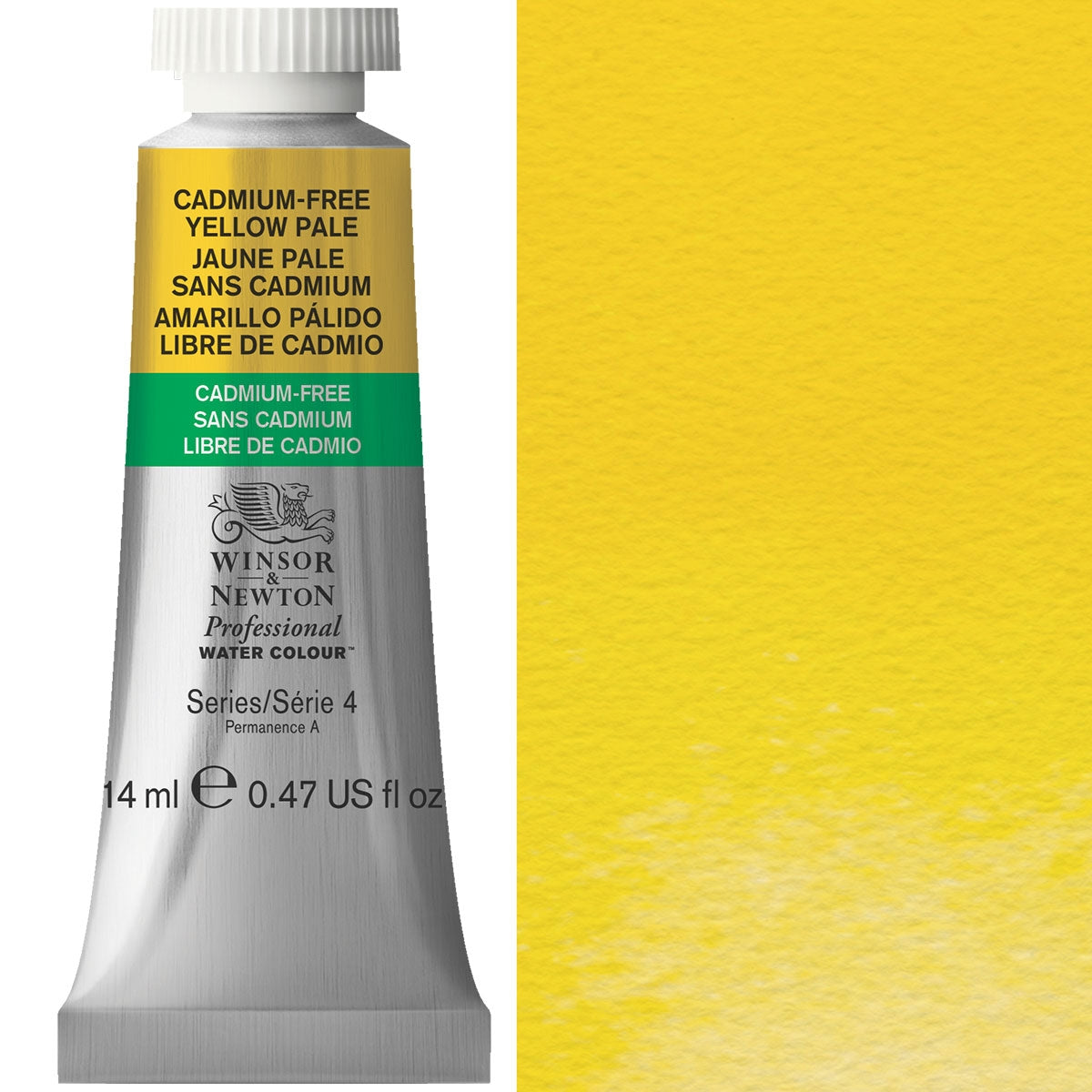 Winsor e Newton - Watercolor degli artisti professionisti - 14 ml - Pale giallo libero di cadmio pallido