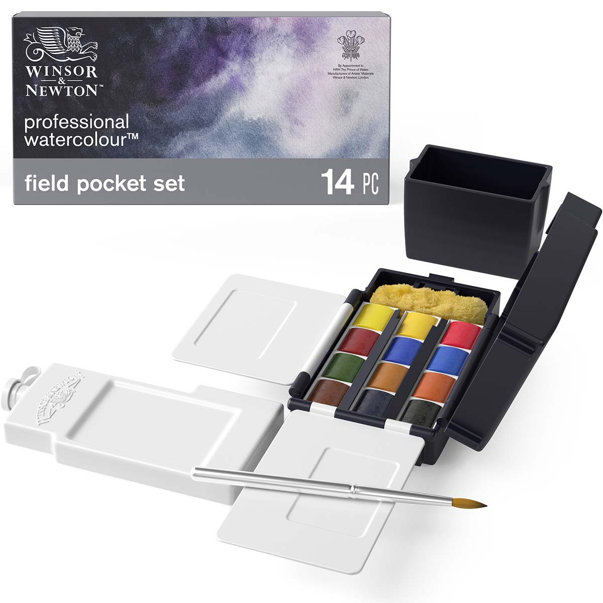 Winsor en Newton - Professional Artists 'Watercolor - Field Box (12 halve pannen)