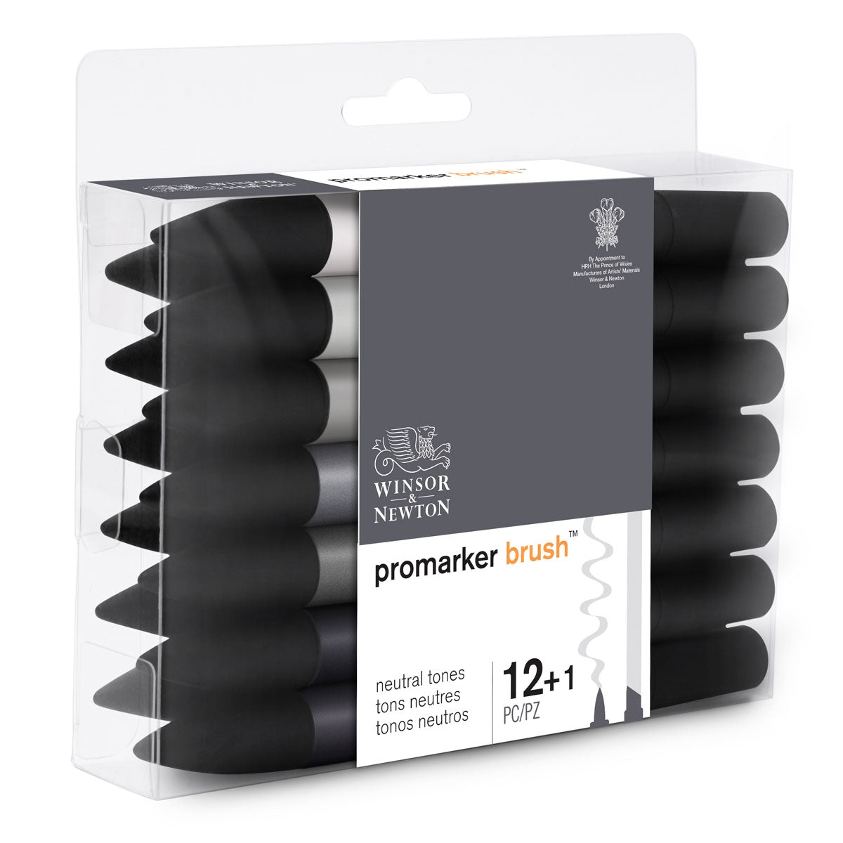Winsor e Newton - Promorker Brush 12 Set grigio