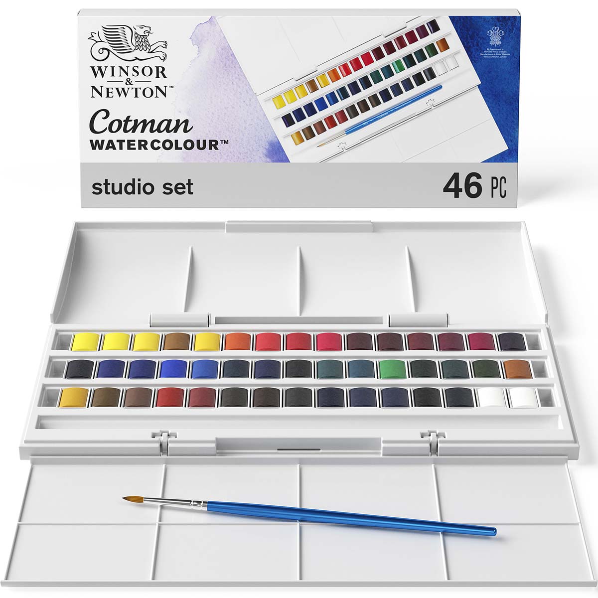 Winsor et Newton - Cotman Watercolor - 45 Half Pan Studio Set