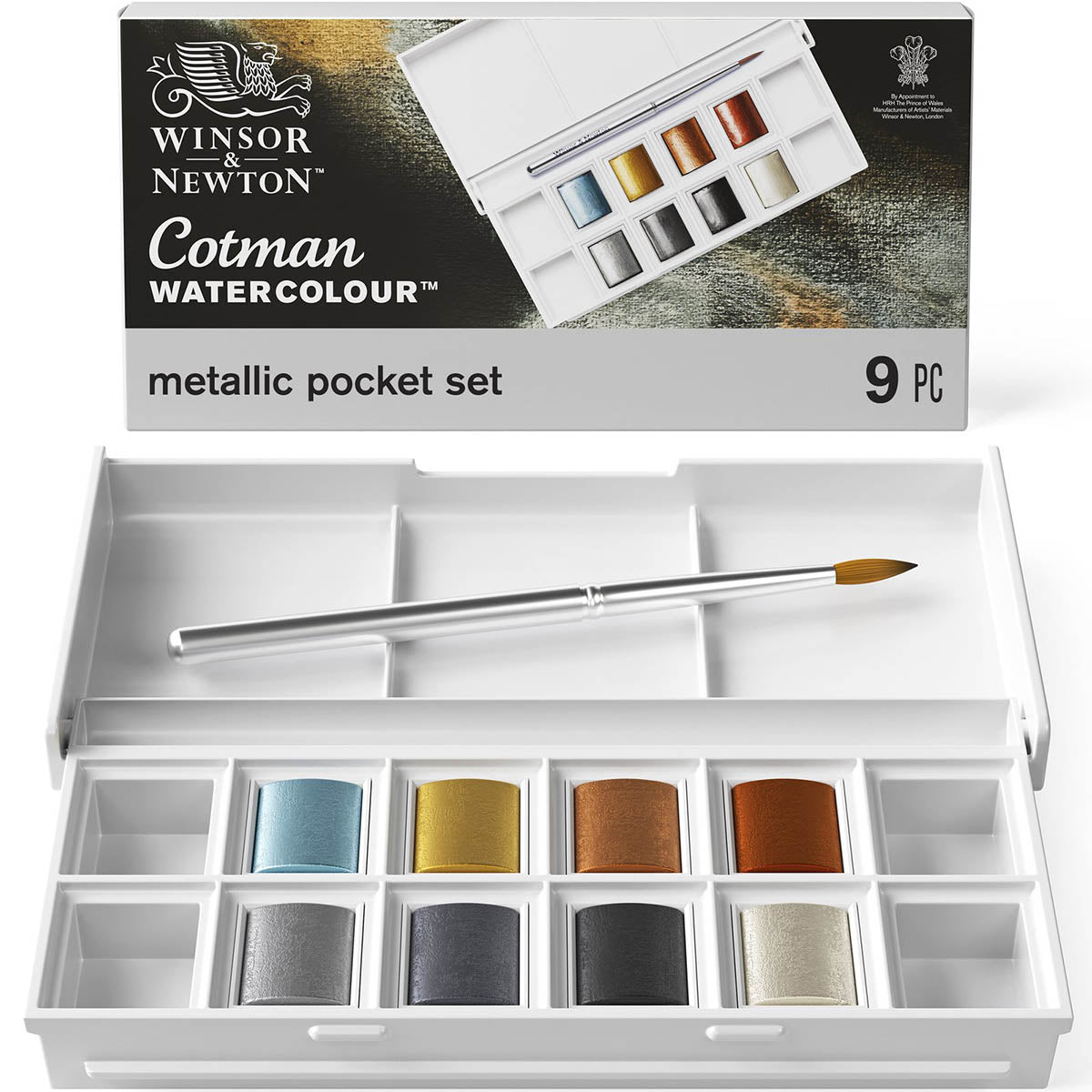 Winsor & Newton - Cotman Aquarel - Pocket Set - Metallic