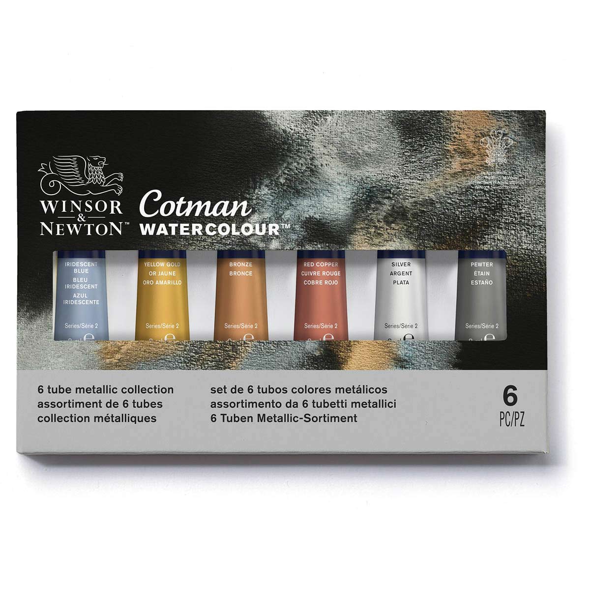 Winsor and Newton - Cotman Watercolour 8ml - 6 Tube Metallic Set