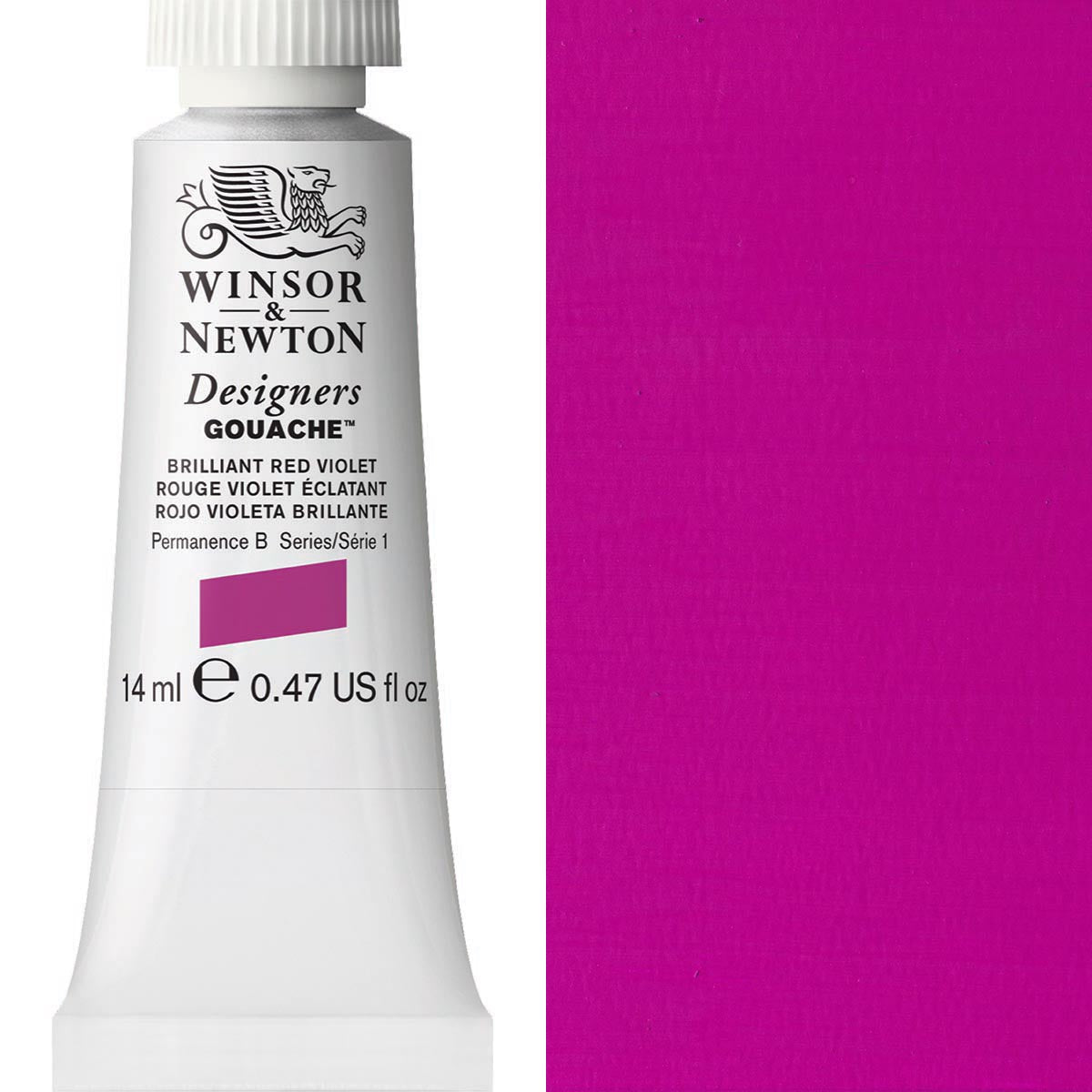 Winsor and Newton - Designers Gouache - 14ml - Brilliant Red Violet