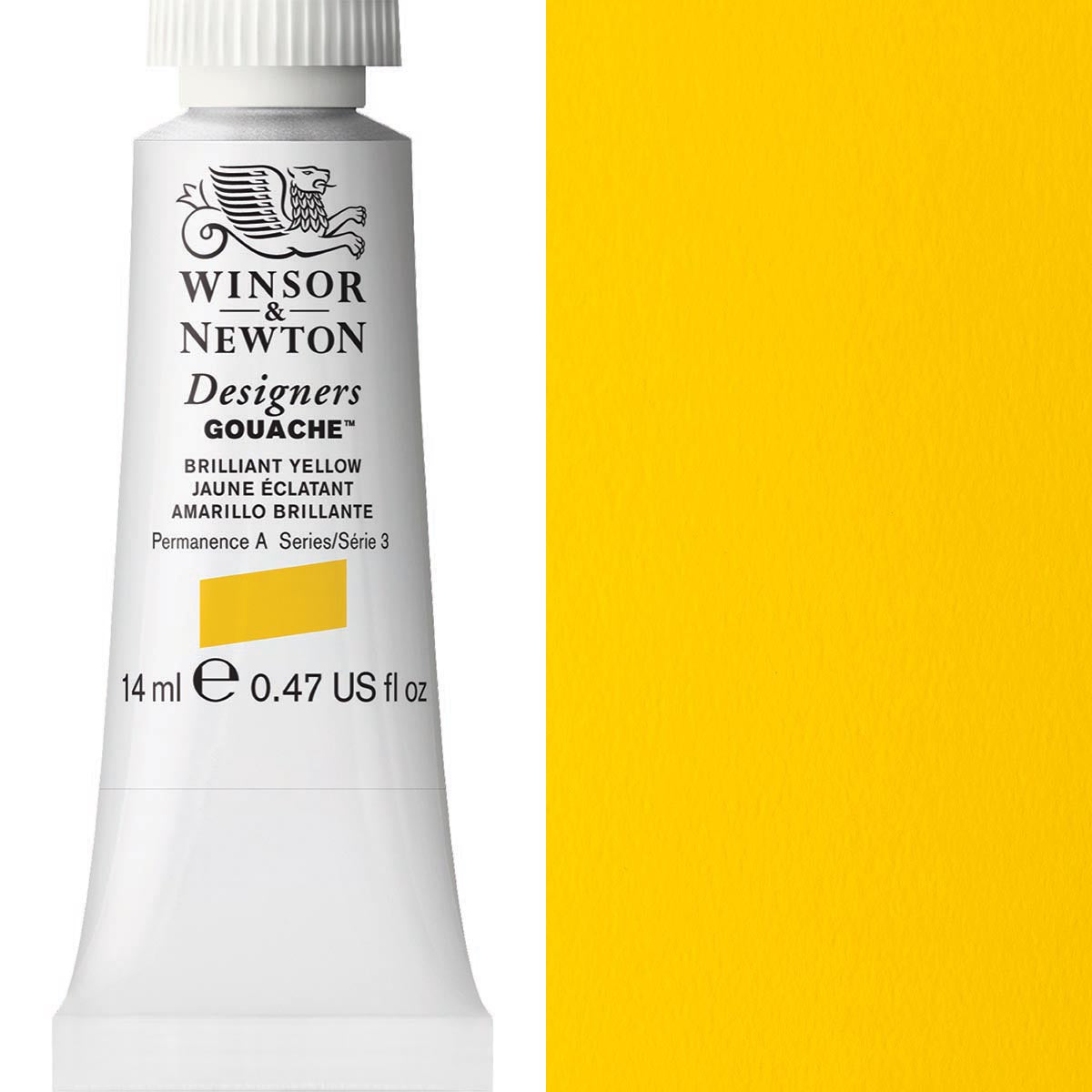 Winsor et Newton - Gouache designers - 14 ml - jaune brillant