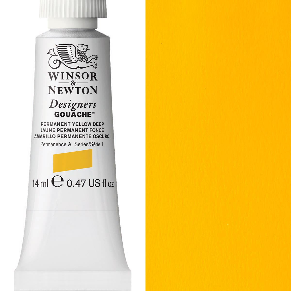 Winsor et Newton - Designers Gouache - 14 ml - jaune permanent profond