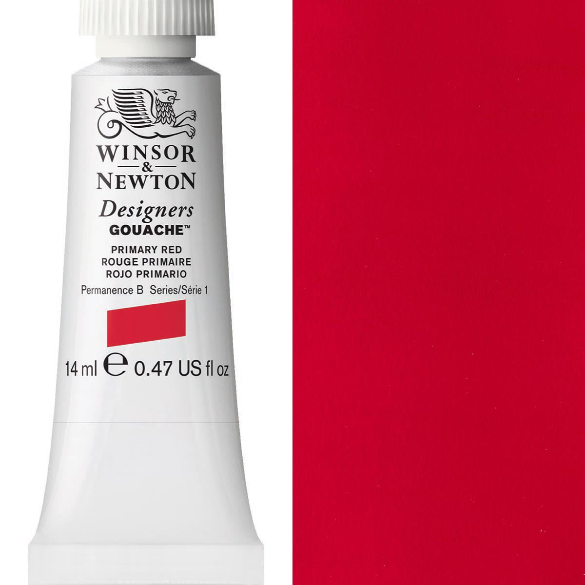 Winsor & Newton : Designer Gouache Paint : 14ml : Flame Red