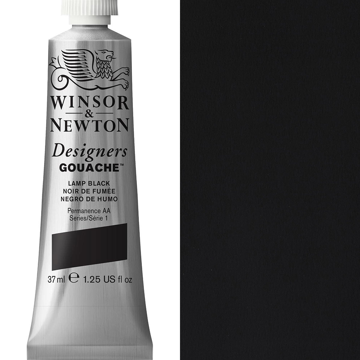 Winsor et Newton - Designers Gouache - 37 ml - lampe noire