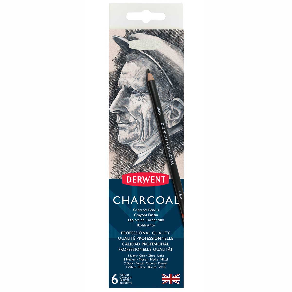 Derwent - Charcoal Pencil - 6 Tin