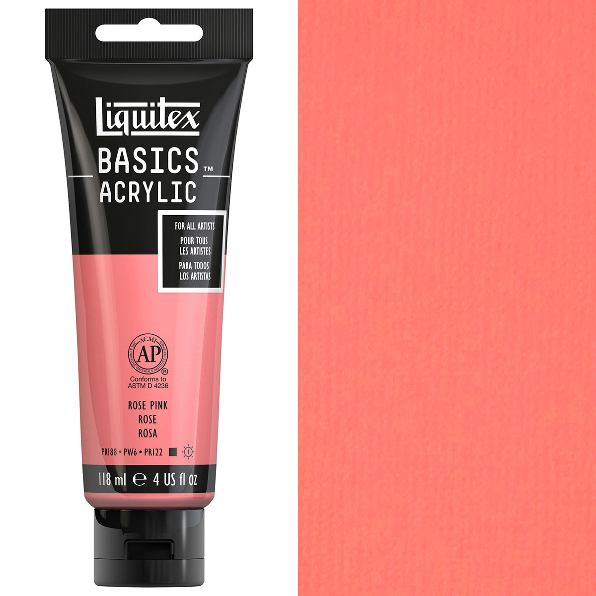 Liquitex - Basics Acrylic Colour - 118ml - Rose Pink