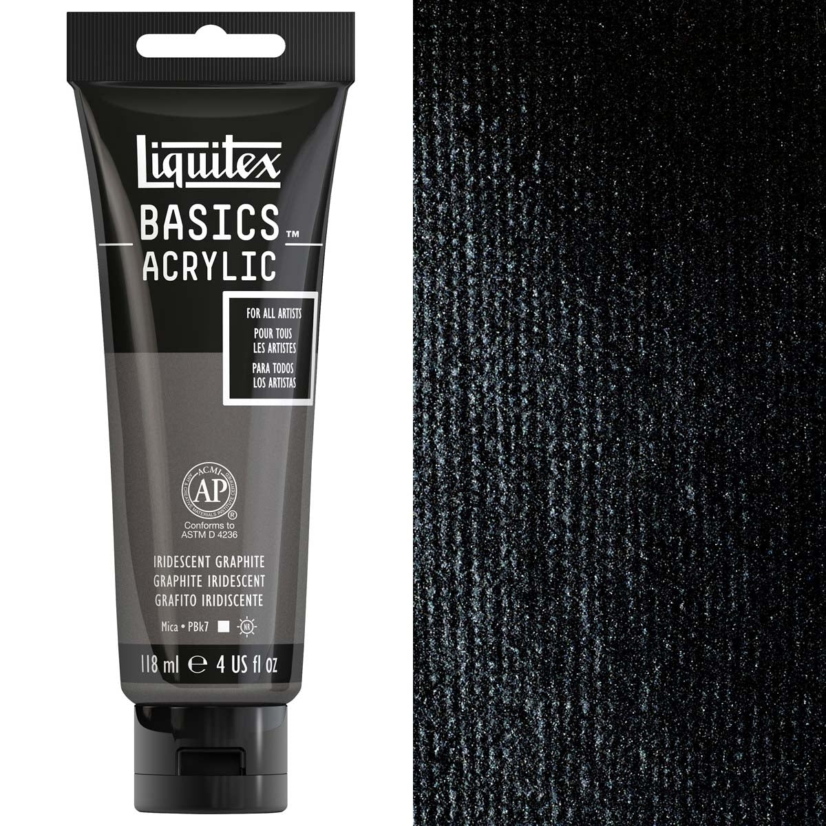 Liquitex - Basics Couleur acrylique - 118 ml - graphite irisé