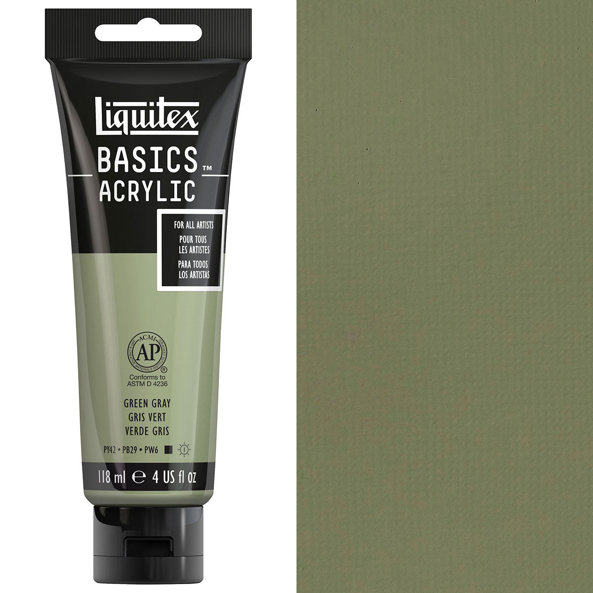 Liquitex - Basics Acrylic Colour - 118ml - Green Grey
