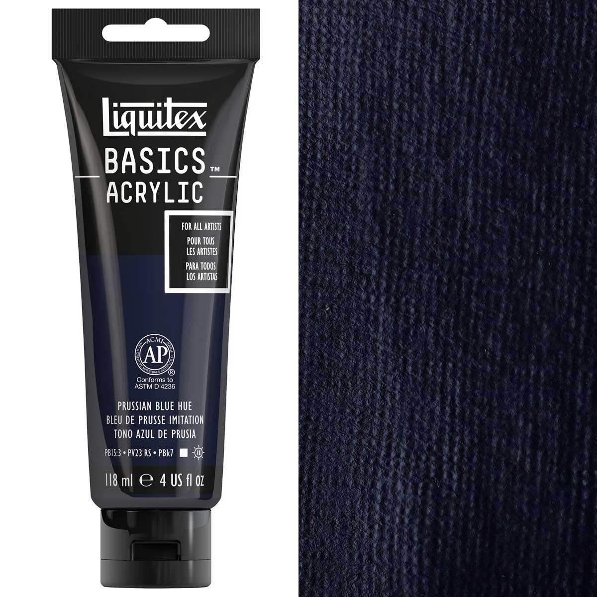Liquitex - Grundlagen Acrylfarbe - 118 ml - preußischer blauer Farbton