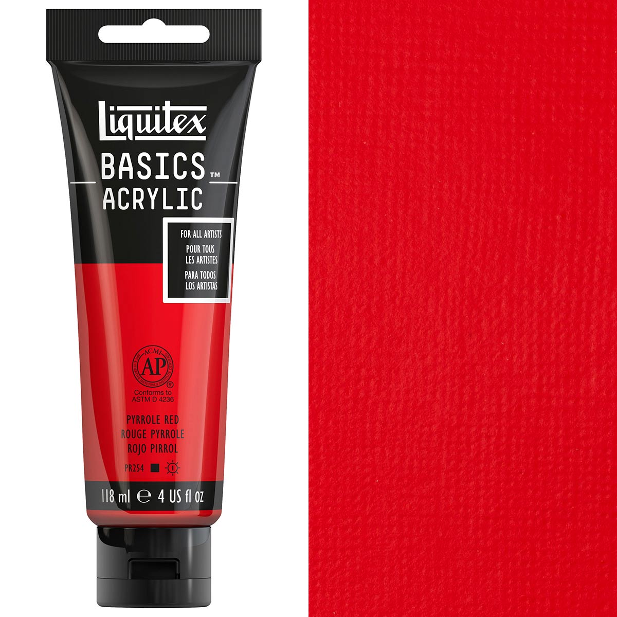 Liquitex - Basics Acrylfarbe-118ml - Pyrrole Rot