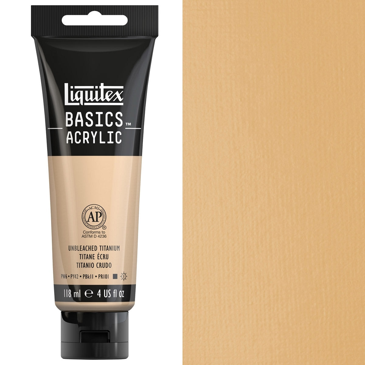 Liquitex - Basics Couleur acrylique - 118 ml - Titane non blanchi
