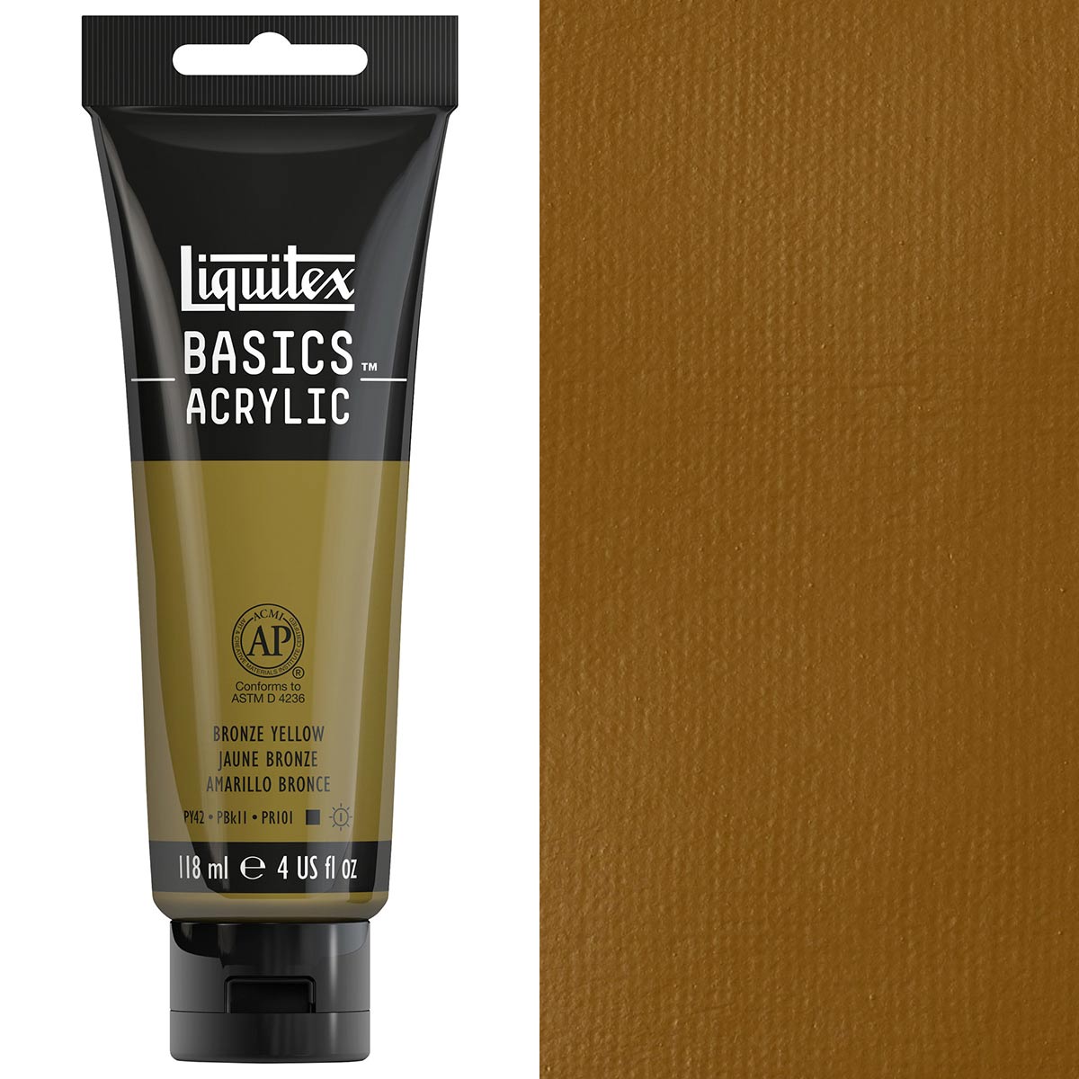 Liquitex - Basics Acrylic Colour - 118ml - Bronze Yellow
