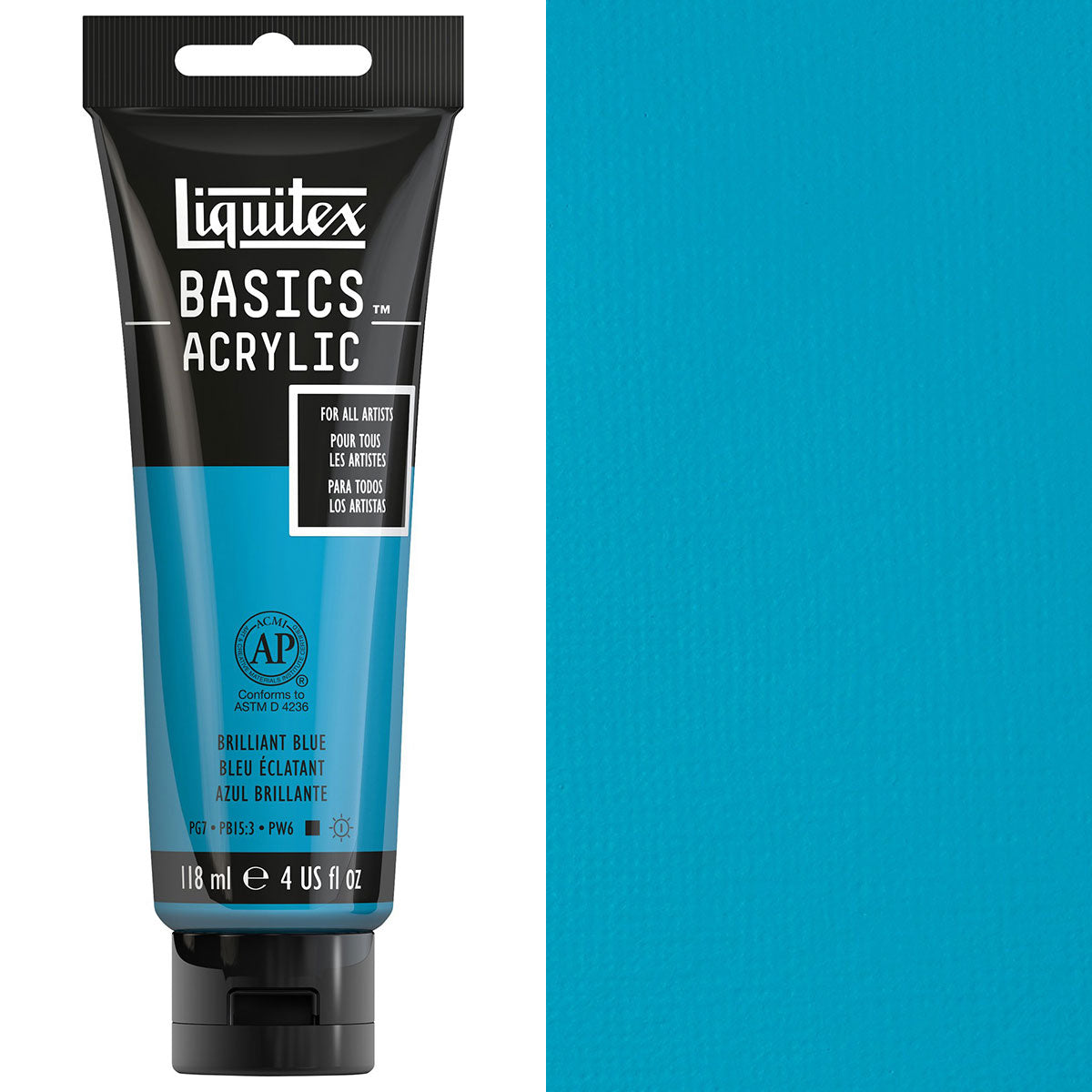 Liquitex - Basics Acryl -kleur - 118 ml - Briljant blauw