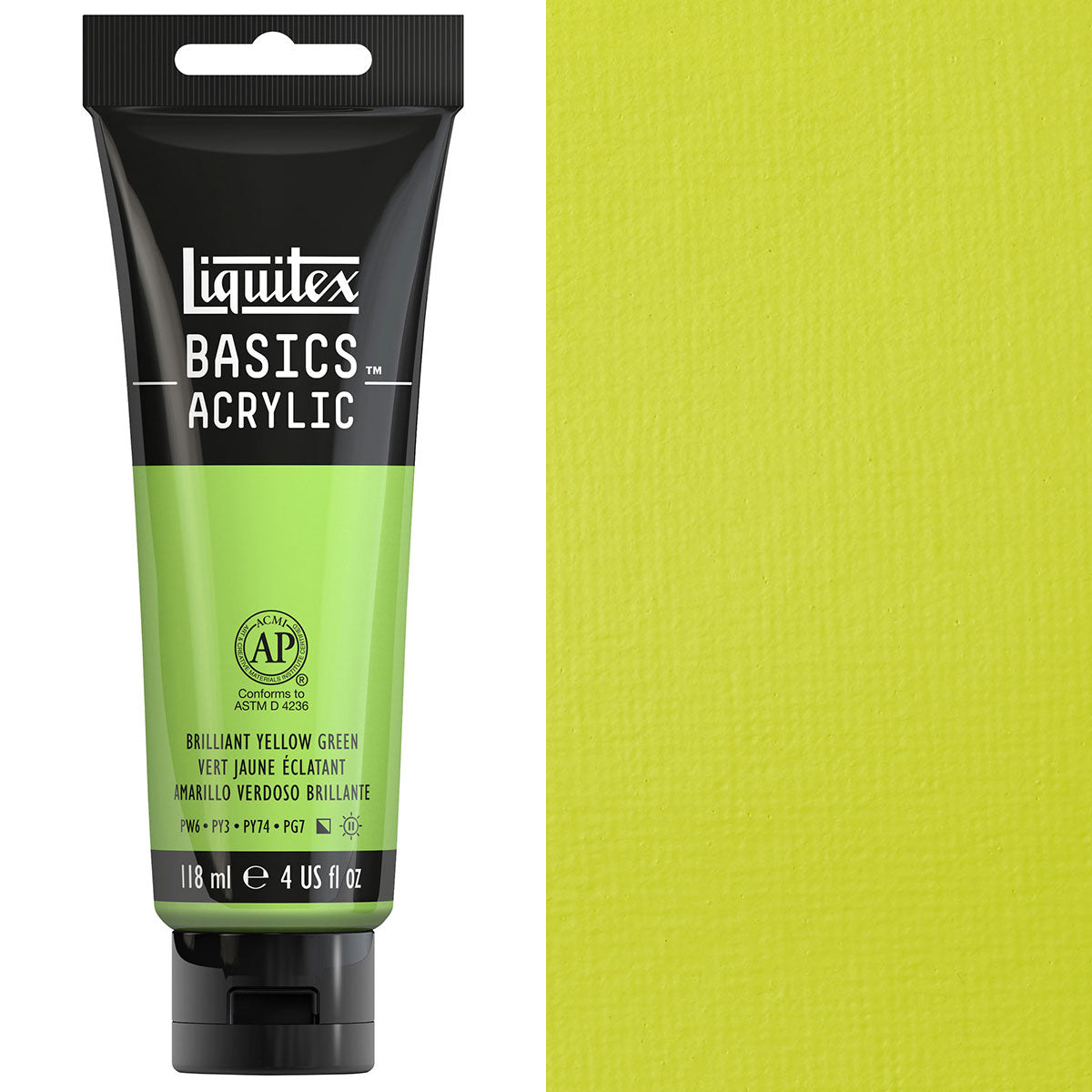 Liquitex - Basics Acrylic Colour - 118ml - Brilliant Yellow Green