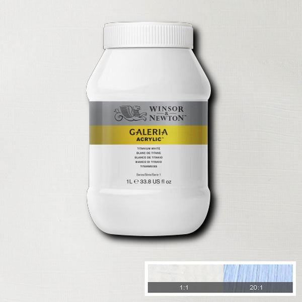 Winsor et Newton - Couleur acrylique de Galeria - 1 litre - Titanium White