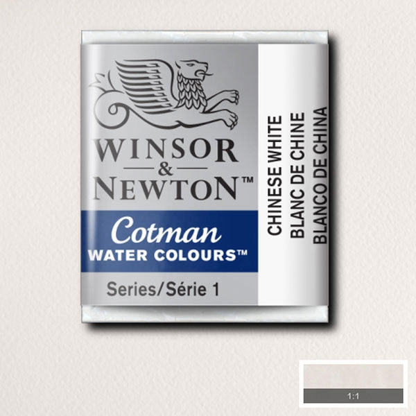 Winsor en Newton - Cotman Aquarel Half Pan - Chinees Wit