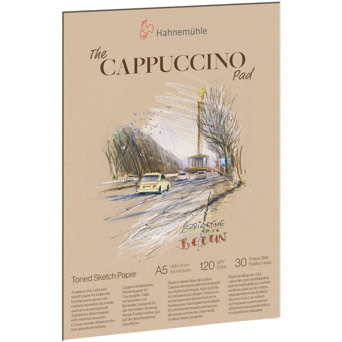 Hahne muhle - Cappuccino Papier Skizze Pad A5