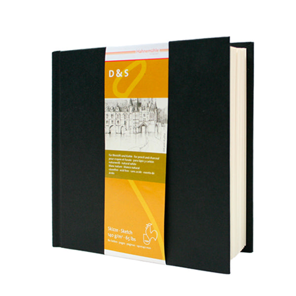 HAHNEMUHLE - D & S Sketch Book - 19,5 x 19,5 cm 140GSM - Zwart