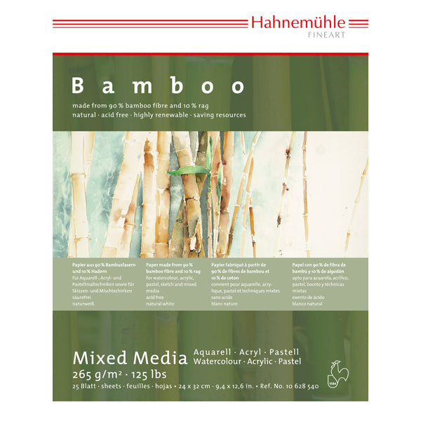 Hahnemuhle - Bambus gemischter Medienblock - 24 x 32 cm 265 GSM