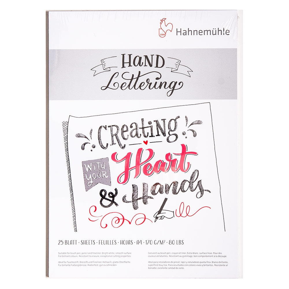 Hahnemuhle - Pad de sketch de lettrage à main 170 g - A4