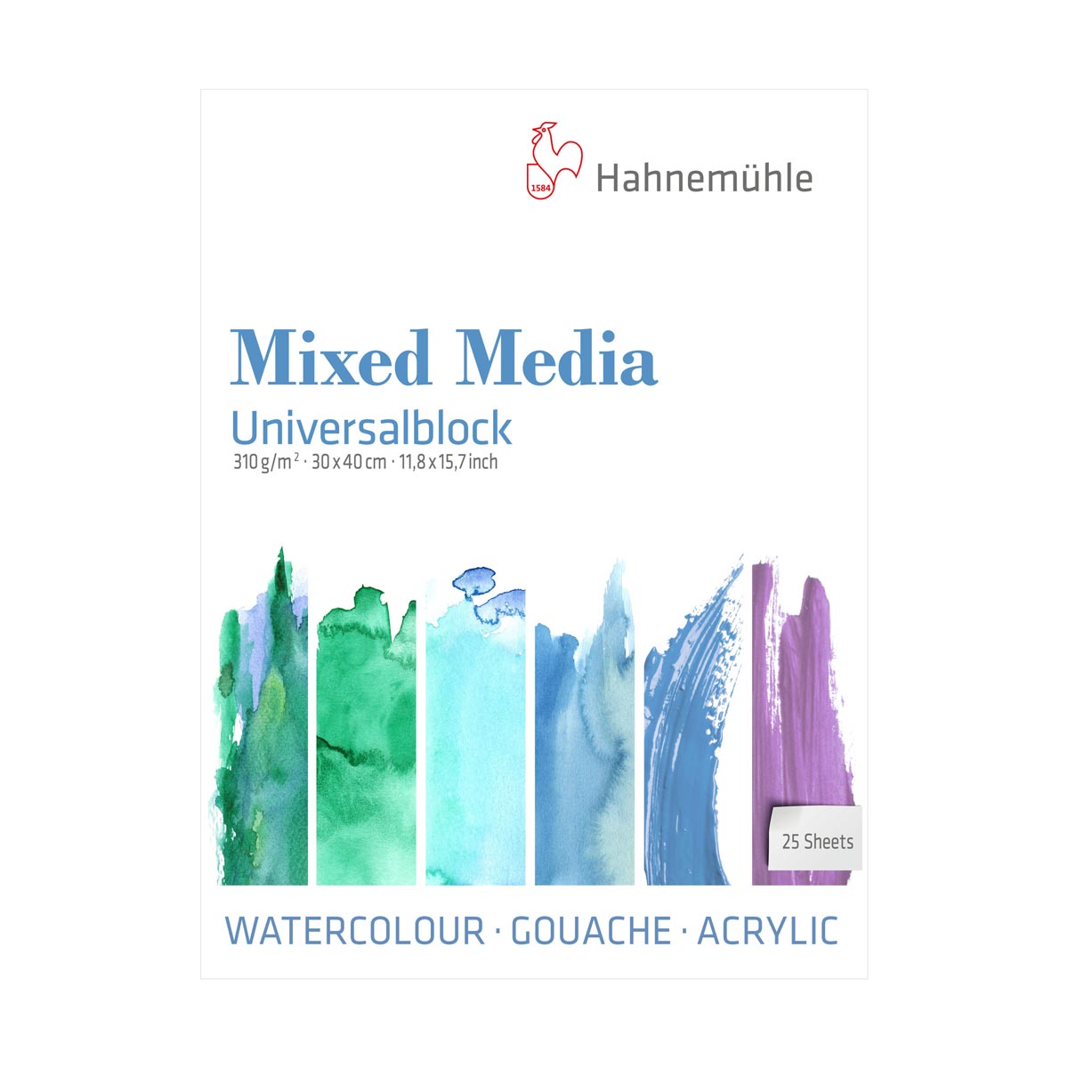 Hahnemuhle-Blocco universale Mixed Media Pad - 30x40 cm