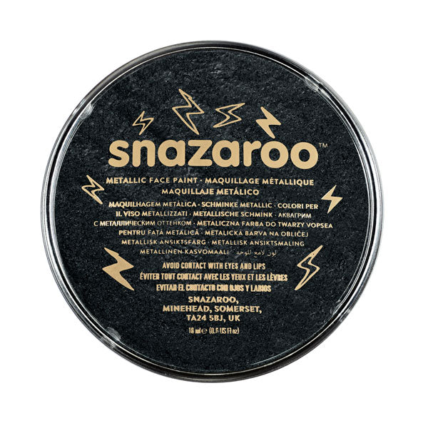 Snazaroo - Metallic 18ml - Schwarz