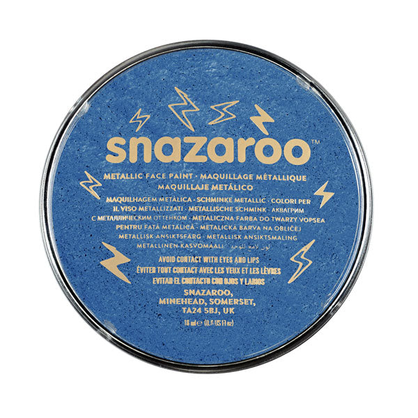 Snazaroo - metallico 18 ml - blu
