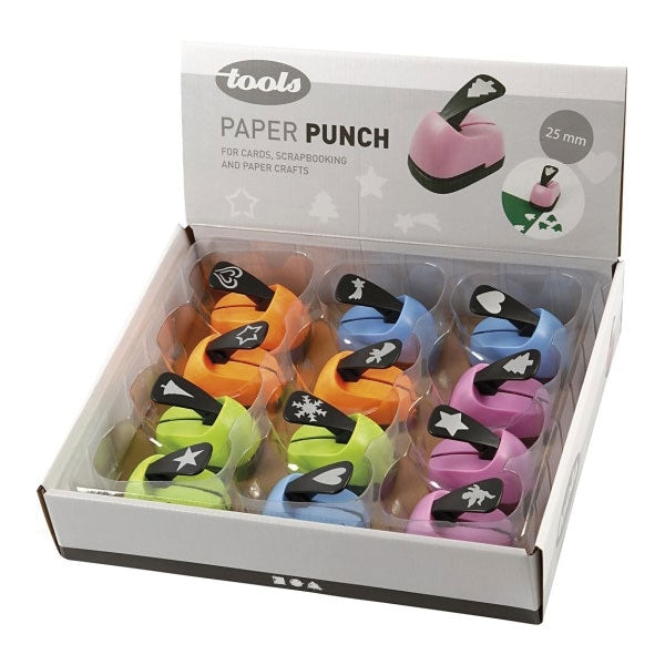 Create Craft - Paper Punches size 25 mm 12 assorted