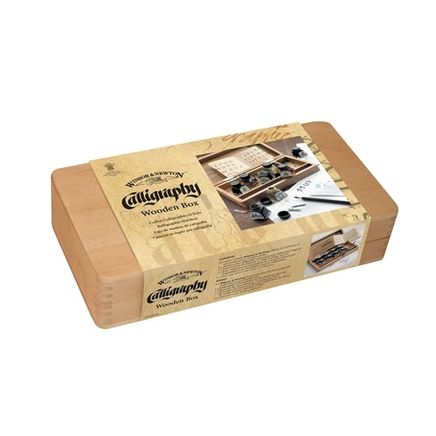 Winsor en Newton - kalligrafie -inkt - houten boxset