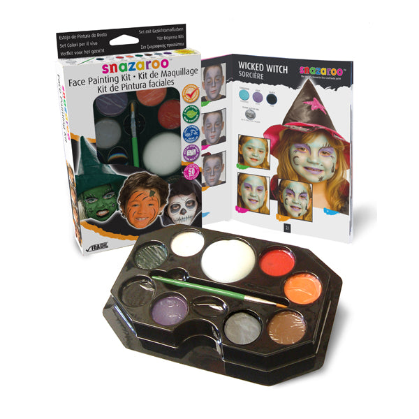 Snazaroo - Kit de peinture faciale: Halloween - sorcières et sorciers.