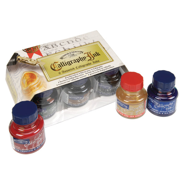 Winsor and Newton - Calligraphy Ink - 6 Assorted Set