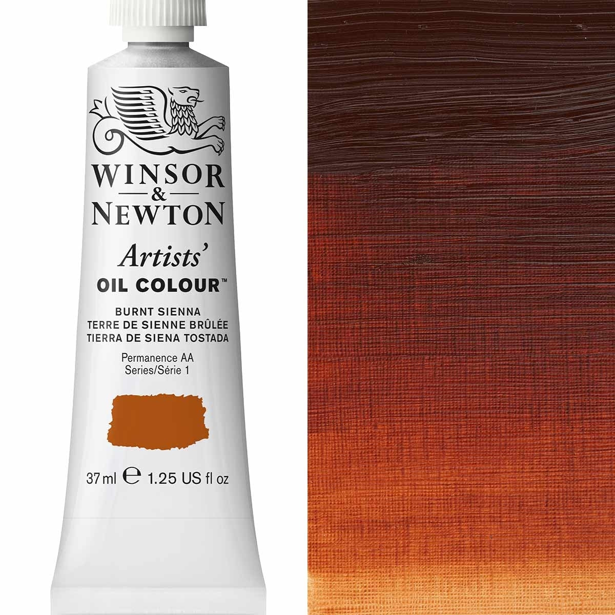 Winsor and Newton - Artists' Oil Colour - 37ml - Burnt Sienna