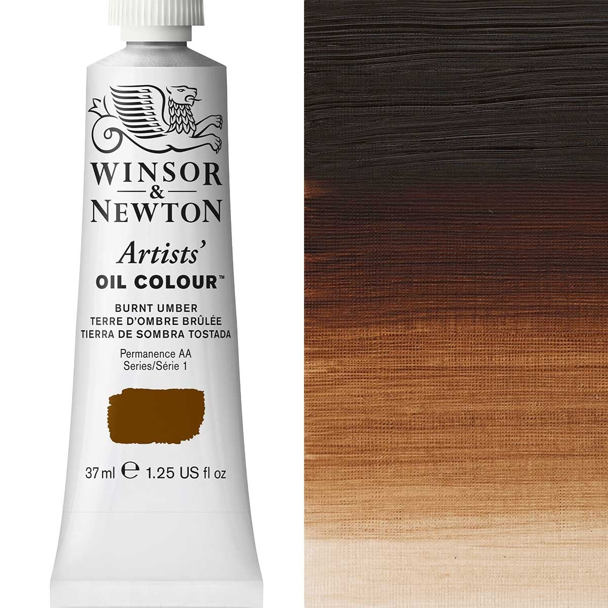 Winsor and Newton - Colore olio degli artisti - 37 ml - bruciato
