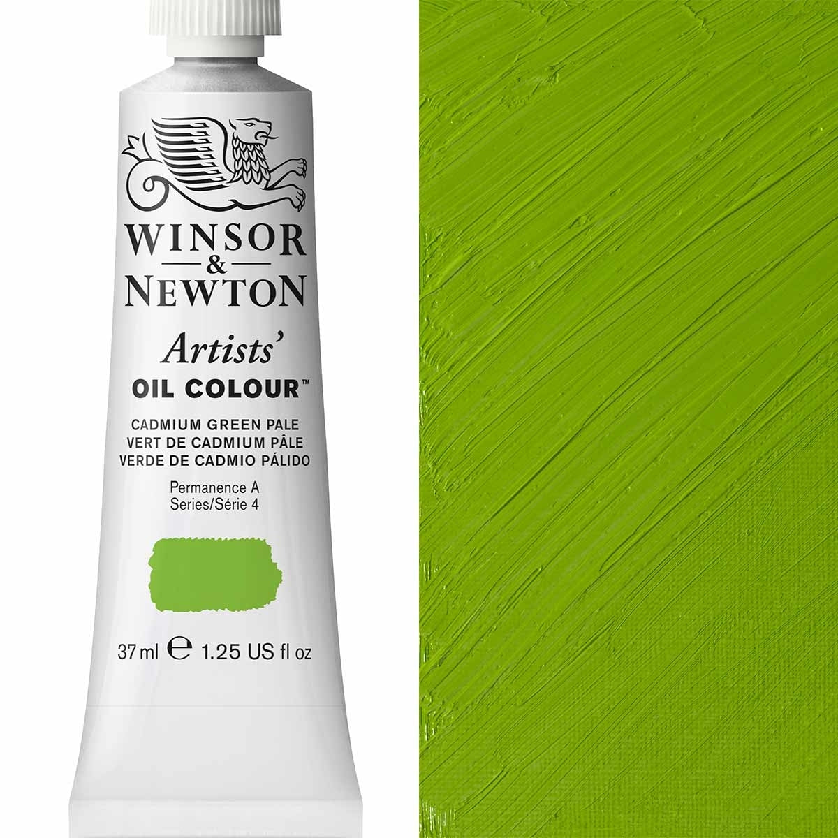 Winsor and Newton - Artists' Oil Colour - 37ml - Cadmium Green Pale