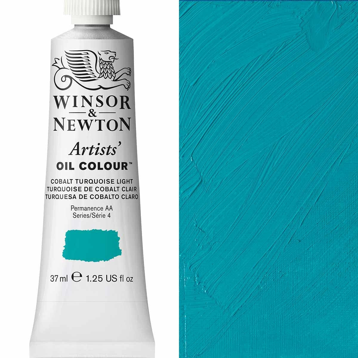 Winsor and Newton - Colore olio degli artisti - 37 ml - Luce turchese Cobalt