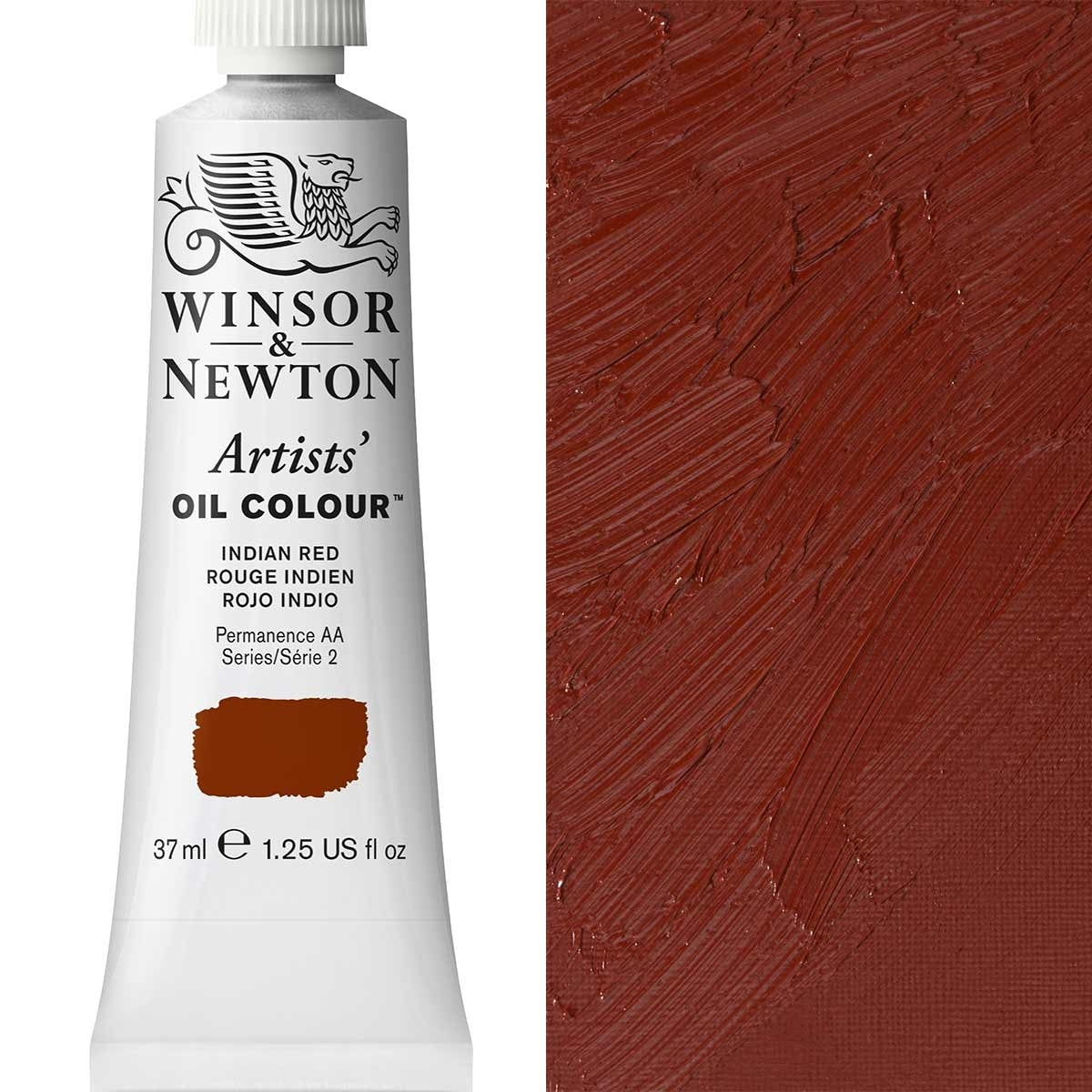 Winsor e Newton - Colore olio degli artisti - 37 ml - rosso indiano