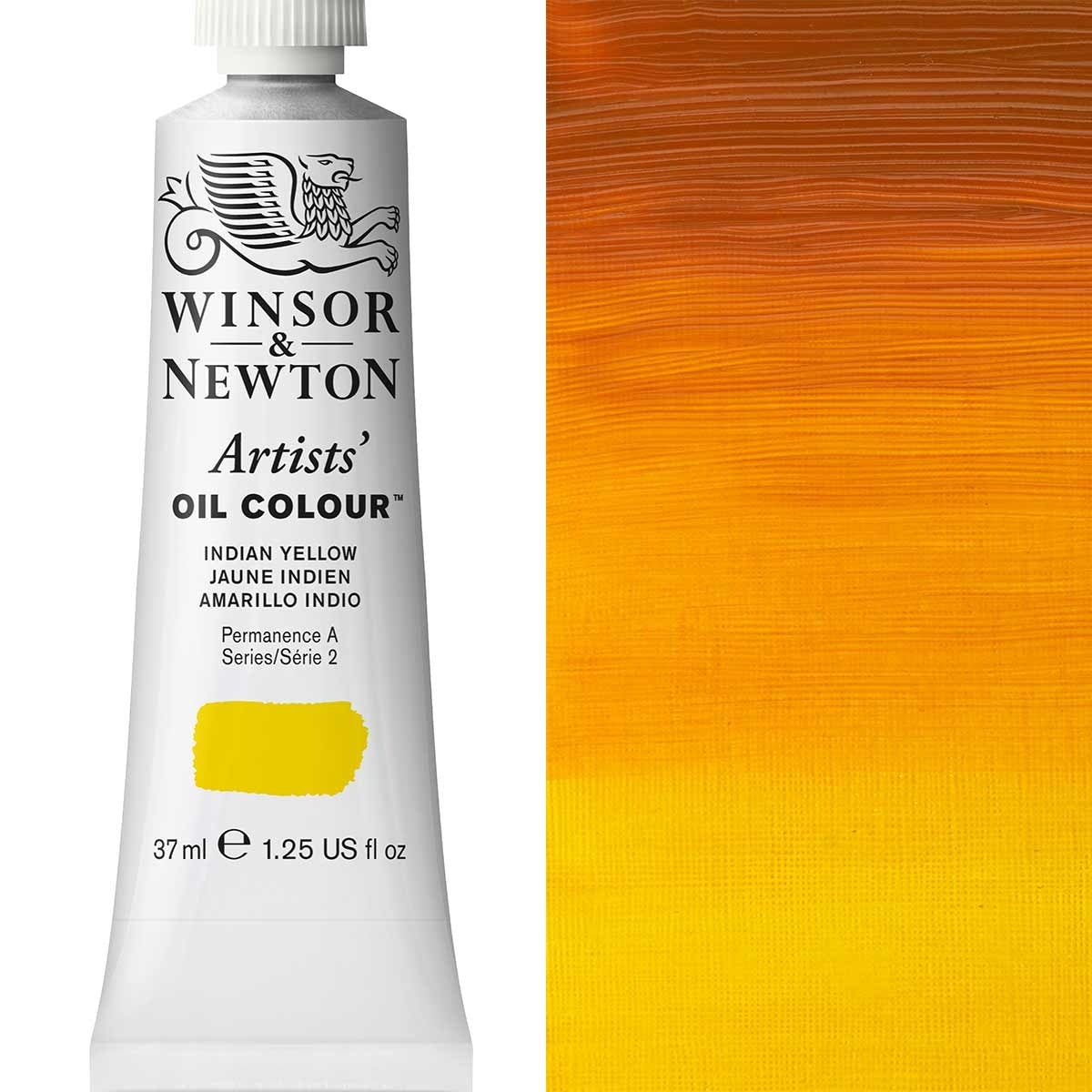 Winsor and Newton - Colore olio degli artisti - 37 ml - Giallo indiano