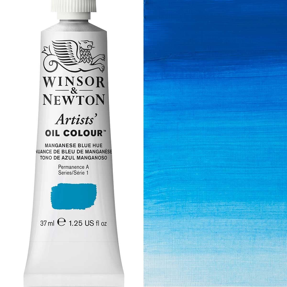 Winsor and Newton - Colore olio degli artisti - 37 ml - Manganese Blue Hue