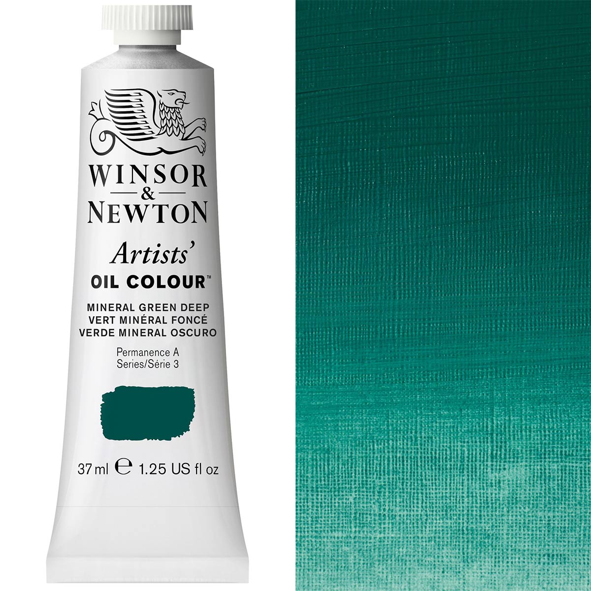 Winsor und Newton - Künstler-Ölfarbe - 37ml - Mineralgrün Tief S3