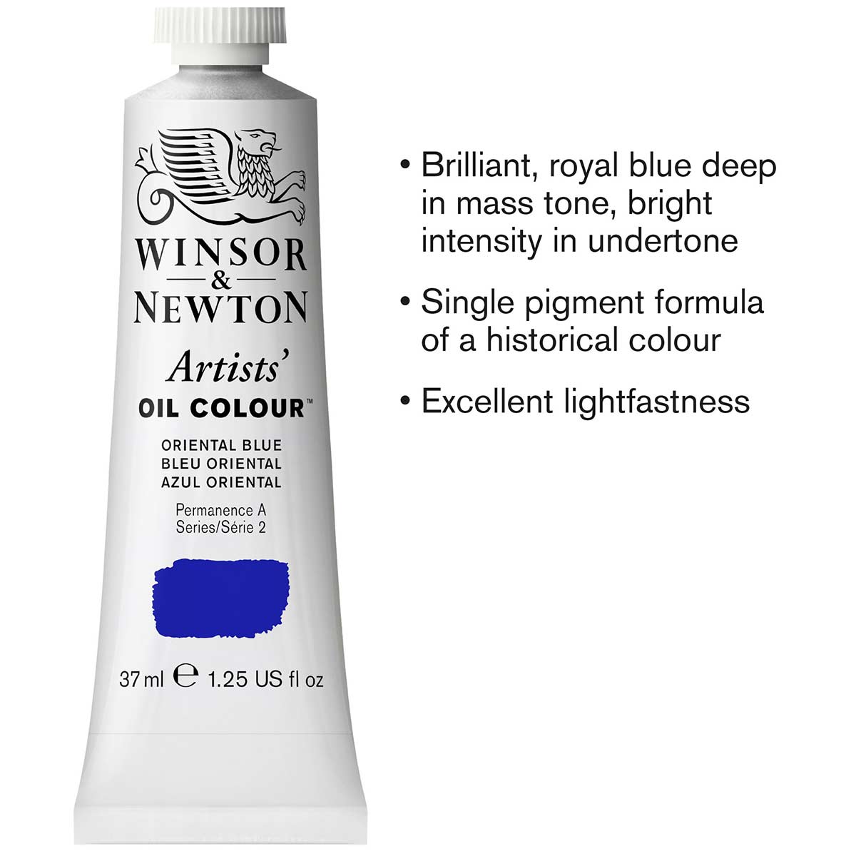 Winsor and Newton - Artists' Oil Colour - 37ml - Oriental Blue S2